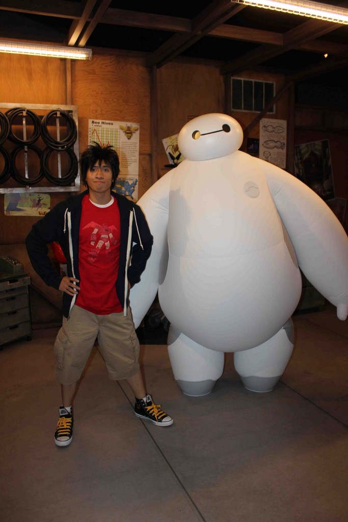 A picture of Hiro and Baymax from Big Hero 6