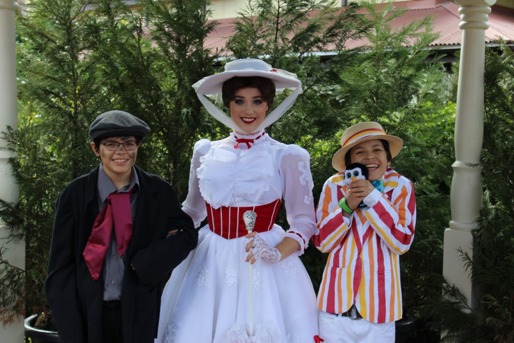 Two children dressed as Bert with Mary Poppins