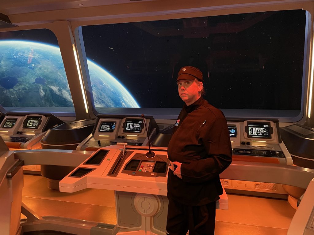 Travel Agent Jay aboard the Star Wars Galactic Starcruiser