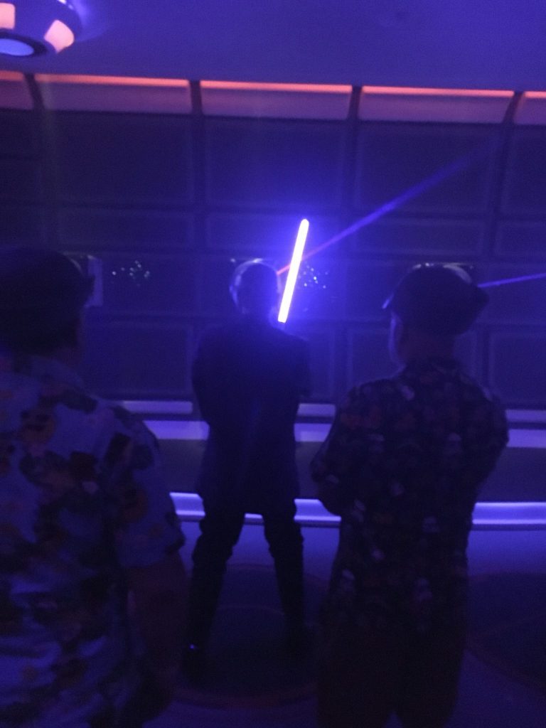 Lightsaber Training aboard the Star Wars Galactic Starcruiser