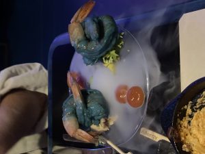 Blue shrimp aboard the Star Wars Galactic Star Cruiser