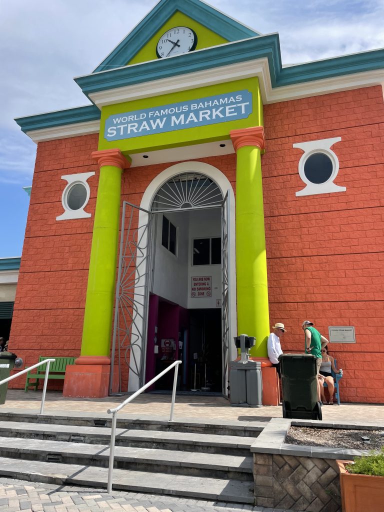 An entrance to the Straw Market in the Bahamas