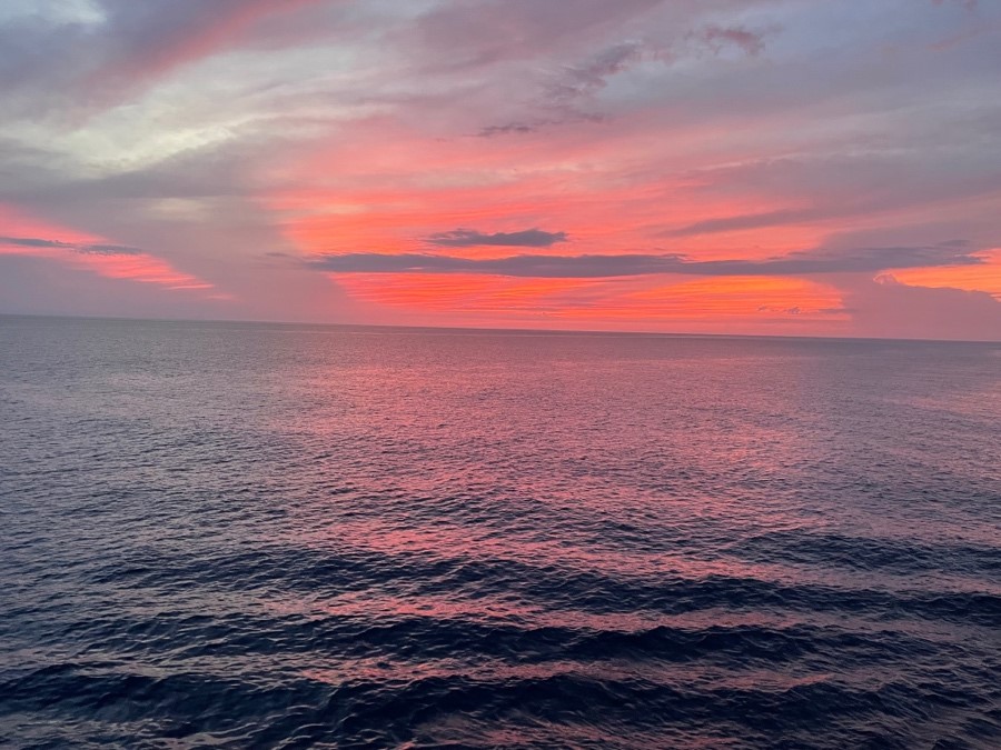 Sunset off of a Carnival Cruise
