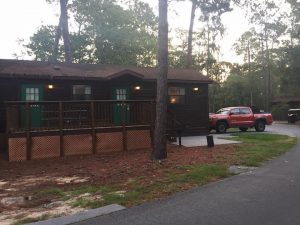 A cabin at Fort Wilderness