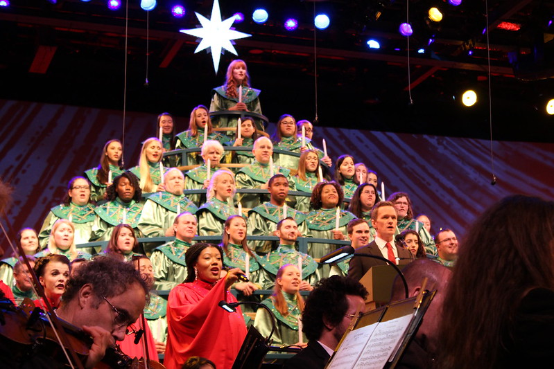 Neil Patrick Harris as a celebrity presenter at Disney's Candlelight Processional