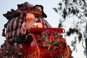Santa in the Christmas Parade at Disney